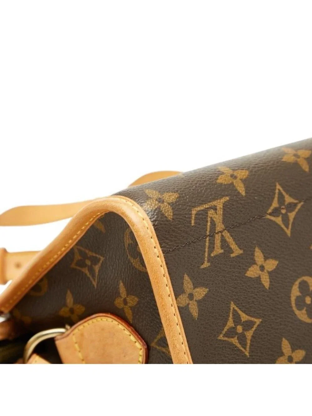 Louis Vuitton Monogram Popincourt Long Crossbody Shoulder Bag Brown Leather